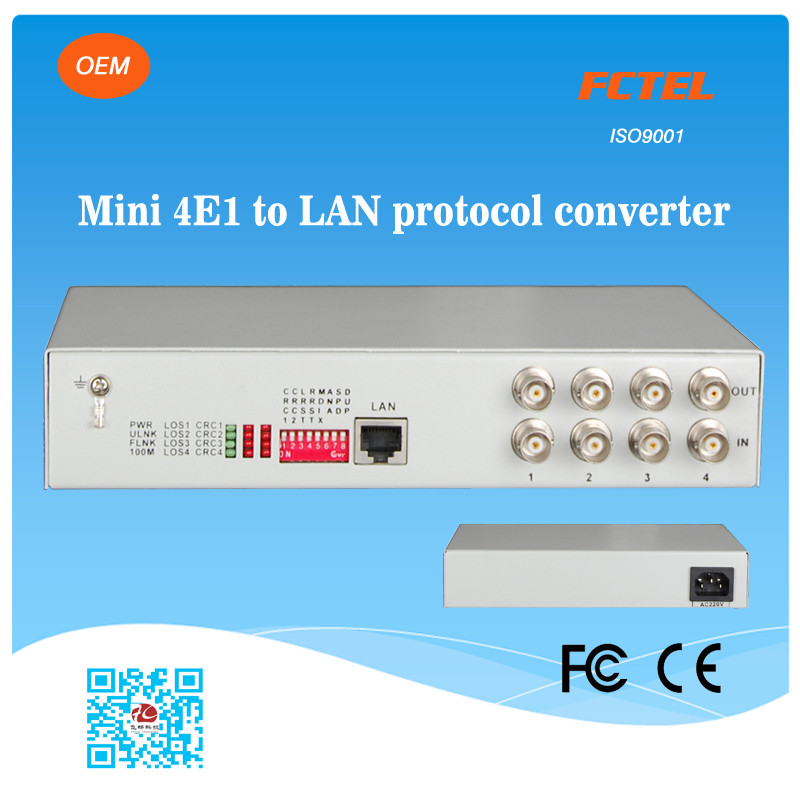 Buy cheap FCTEL 4E1 to Fast Ethernet LAN Managed Protocol Converter from wholesalers