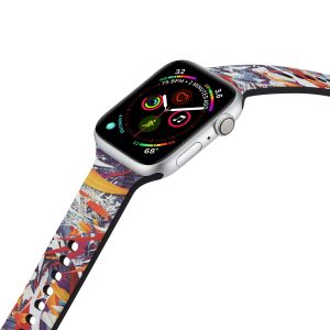 Custom Printed 38mm 40mm 42mm Silicone Watch Strap Intelligent Portable