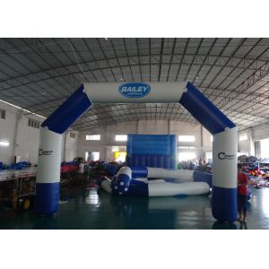 Buy cheap Custom Welding White Blue Inflatable Entrance Arch With Logo Print For Promotion from wholesalers