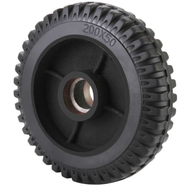 Quality 8 Inch Mold On Rubber Cast Iron Wheel for sale