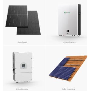 Buy cheap Complete Hybrid Solar Energy System 3 Phase 5Kw 8Kw 10Kw 48V On Off Grid Hybrid Solar Panel Power System For Home from wholesalers