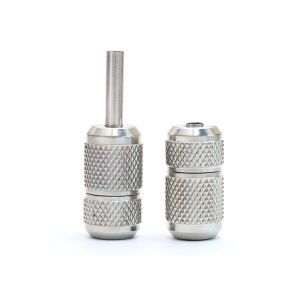 Buy cheap Customized Silver Disposable Stainless Steel Tattoo Grips with Tube from wholesalers