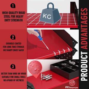 Buy cheap Garage Organization Simplified with 4 Drill Slots Wall Mounted Power Tool Organizer from wholesalers