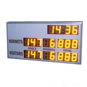 China Small Model AFL Electronic Scoreboard 60cm X 120cm X 10cm With 6 Inch Digits on sale