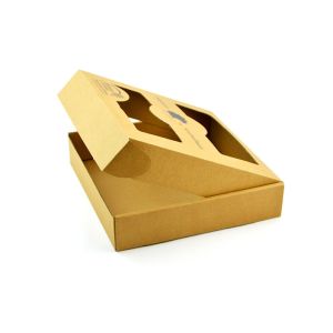 Buy cheap Natural Brown Kraft Corrugated Cardboard Box With Clear Window from wholesalers