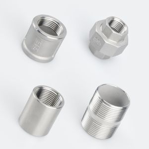 Buy cheap Customized Threaded Pipe Union 304 Stainless Steel Water Pipe Joint Inner And Outer from wholesalers
