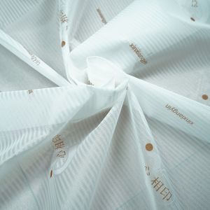 Buy cheap TUV White 100% Polyester Jacquard Mattress Fabric 70gsm Easy Washing from wholesalers