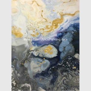 Buy cheap Custom Abstract Art Canvas Paintings Gold Foil Abstract Art Soft Decorative Assemble from wholesalers