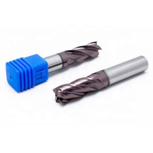 HRC58 Solid 2 Flute Tungsten Carbide Drill Bits 45 Degree