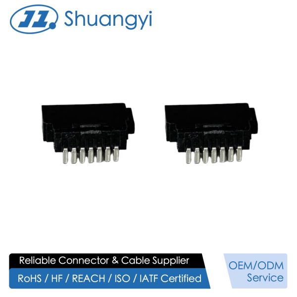 Buy cheap SATA 7-Pin Wire Solder Female Connector, 1.27mm Pitch PCB Signal Power Interface, Custom Electrical Terminals for HDD SSD Server Storage Transmission from wholesalers