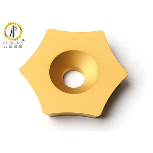 Quality Six Sided Hexagonal Carbide OD External Scarfing Inserts ROMX for sale