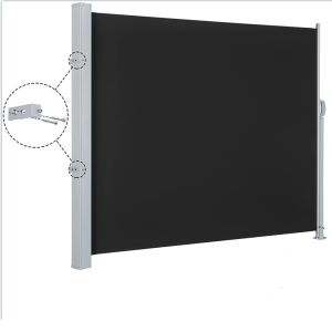 Buy cheap Manual Garden Free Standing Retractable Side Awning,H 140-200CM,L 300-400CM,Grey from wholesalers