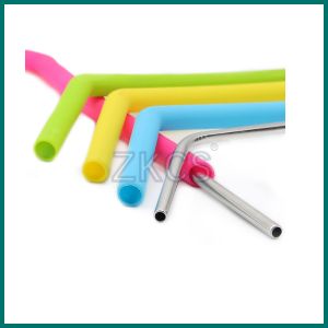 Soft and Reusable Silicone Straw Tips for Comfortable Drinking
