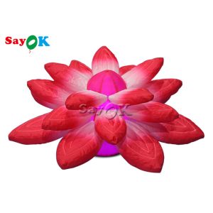 Buy cheap 3.28ft Lobby Stage Decoration With Red Inflatable Lights Hanging Lotus from wholesalers