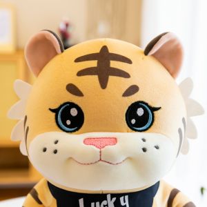 Buy cheap OEM Compact Sewing Plush Fabric Stuffed Tiger Toy from wholesalers