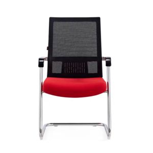 Buy cheap Red Ergonomic Mesh Arched Feet Guest Manager Office Chair For Office from wholesalers