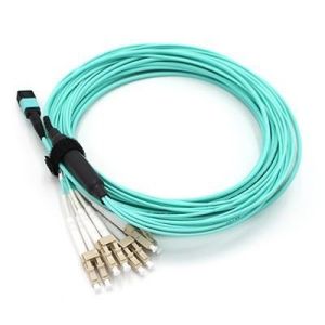 Quick Assembly MPO To LC Breakout Cable , MPO Patch Cord 12 Core 24 Core