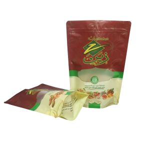 Buy cheap 350g China seeds packaging bag zip lock stand up mylar bags with clear window from wholesalers