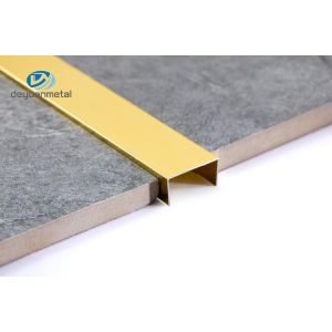 Buy cheap Anodized Aluminum U Profile Channel 0.8-1.2mm Thickness 6063 Alu Material Gold Color from wholesalers