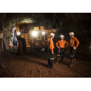 LED Two Charging Way IP68 Miners Cap Lamp with Warning Light , 28000lux