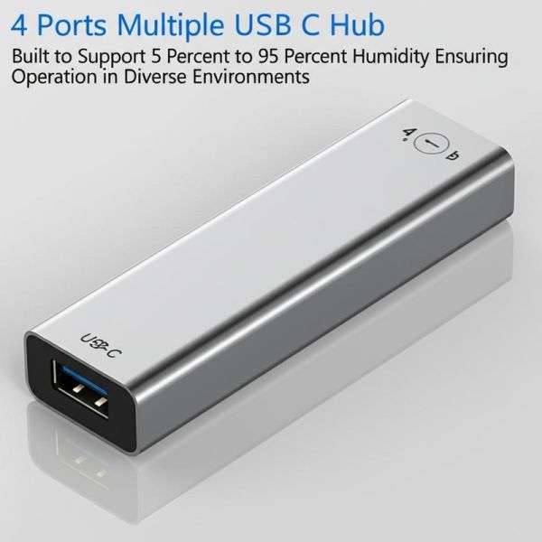 Buy cheap 4 Ports Multiple USB C Hub Built to Support 5 Percent to 95 Percent Humidity Ensuring Operation in Diverse Environments from wholesalers