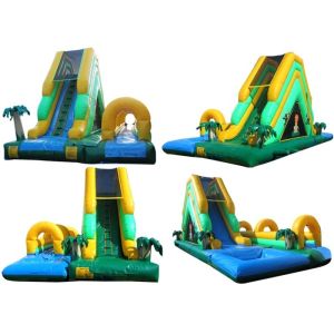 Buy cheap Environmental Outdoor Inflatable Water Slides With Durable PVC Tarpaulin from wholesalers