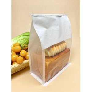 Buy cheap Recycle Plastic Transparent Bread Baguette Bag with Customized Strap from wholesalers