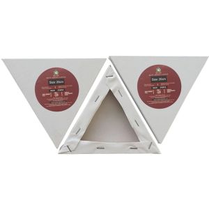 Customized Size Triangle Shaped Stretched Canvas with Matte Finish and Back