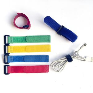 Colorful Non Slip Hook And Loop Wire Wrap Convenient Quick Installation Without
