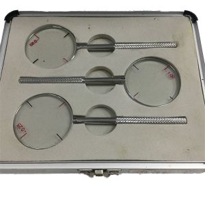 Buy cheap FDA Aluminum Case -1.00 Optional Ophthalmic Glass Lens from wholesalers
