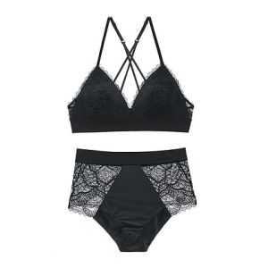 Buy cheap New Lace Satin Bralette Set product