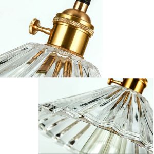 Buy cheap ECOBRT Pendant Glass Hanging Light,1-Light Transparent Glass Lampshade from wholesalers