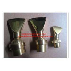 Adjustable Fan Water Fountain Nozzles DN15 - DN40 Brass Material