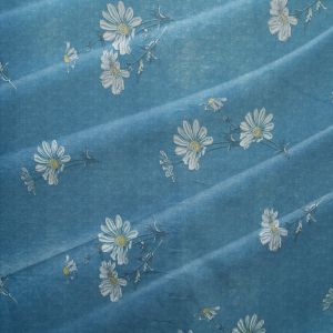 Buy cheap Sky Blue 43D Jacquard Knitted Fabric 210cm-220cm Adjustable width from wholesalers