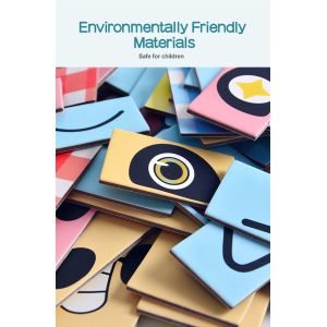 DIY Creative Facial Expression Puzzle Toy Kindergarten Teaching Aids Facial