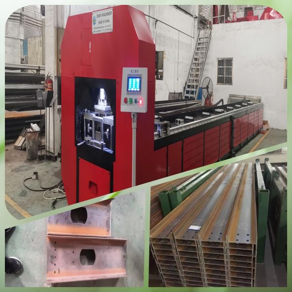 H Beam Hydraulic Punching And Shearing Equipment With 3-6 Punching Stations 50Hz