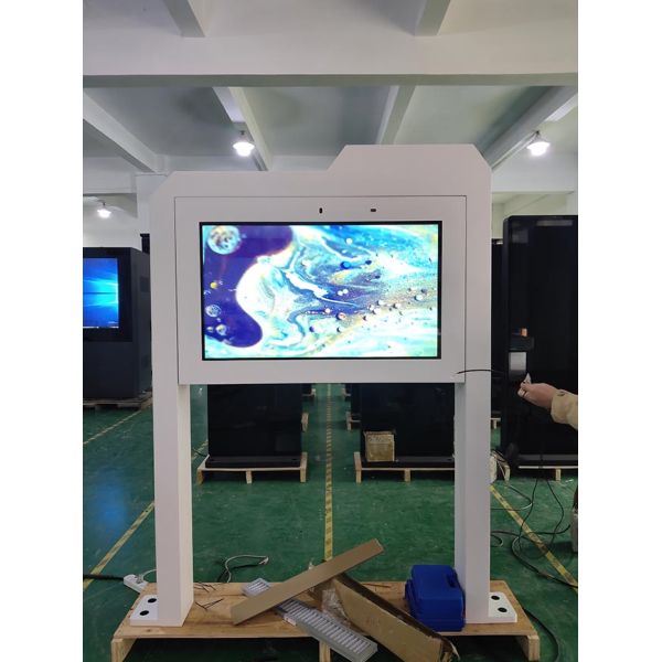 Factory Wholesale Floor Stand Outdoor Capacitive 4K Screen Sunlight Readable Tv Ip55 Exterior Digital Menu Board