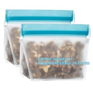 Buy cheap Reusable Snack Bags Sandwich Storage Bag, Zip lockk Plastic Slider Storage Bag, food/snack candy storage bag, bagplastics from wholesalers