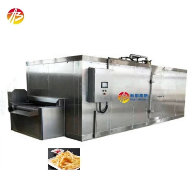 Quick Freezing Machine Fries Tunnel Freezer with High Productivity and SUS 304