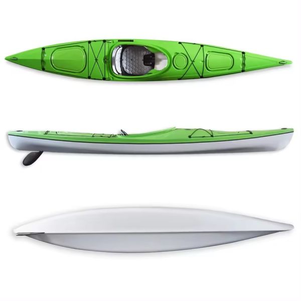 Buy cheap 14'2\" ST ABS Thermoformed Kayak Single Pedal Ocean Sea Touring Canoe Wholesale for 1 Person OEM/ODM Plastic Material from wholesalers