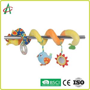 Buy cheap Soft boa Spiral Pram Toy 68cm*35cm With Plush Duck And Mirror from wholesalers