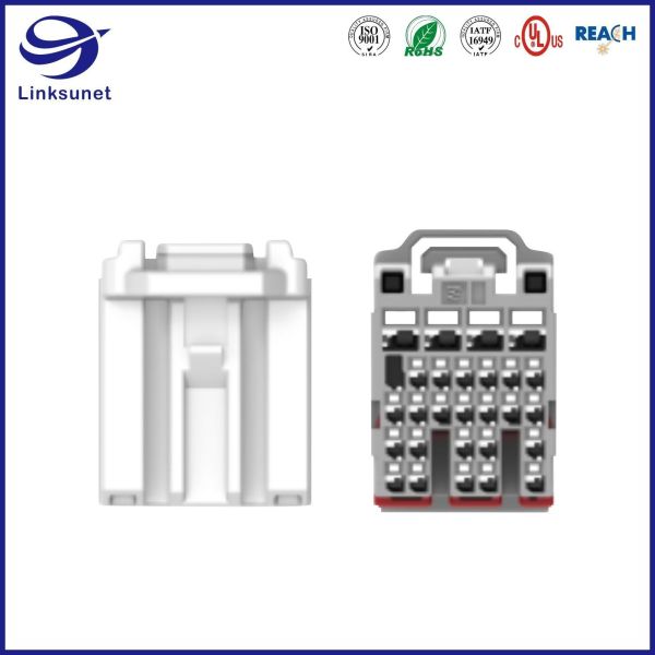 5Row 2.54mm 28Pin TE Connnectivity AMP Connectors for Automotive wire harness