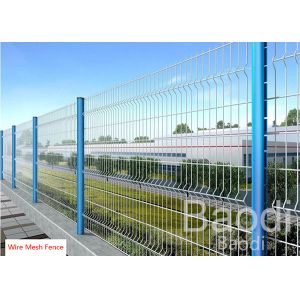 Buy cheap Triangle Bended Pvc Coated Welded Wire Fencing Panels With Steel Post / Powder Coated from wholesalers