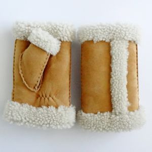 Buy cheap 2019 New Style Fur winter sheepskin fingerless gloves from wholesalers