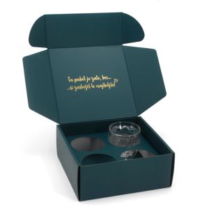 Buy cheap Luxurious Tumbler Packaging Box Custom Stemless Wine Glass Gift Box Packaging With Paper Insert from wholesalers