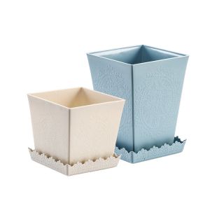 Buy cheap Quadrate 13cm Coloured Polypropylene Reusable Plastic Plant Pots from wholesalers