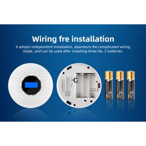 Buy cheap Combination Smoke And Carbon Monoxide Detector With Display Smoke CO Alarm Detector from wholesalers
