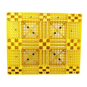 Buy cheap PP HDPE Yellow Plastic Pallets Stackable 100% Virgin Material from wholesalers