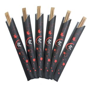 Buy cheap 100% Biodegradable 9 Inch Disposable Chopsticks in Polished Paper Bag without Chemicals from wholesalers