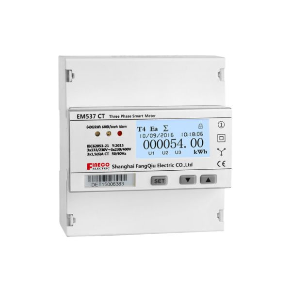 Quality EM537 CT RS485 Three Phase Modbus Smart Electricity Meter -25 to 75 for Energy Saving for sale